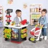 Set Spielküche Mit Sounds Cherry Kitchen Green Smoby Mit Elektronischem Supermarkt Und Einkaufswagen