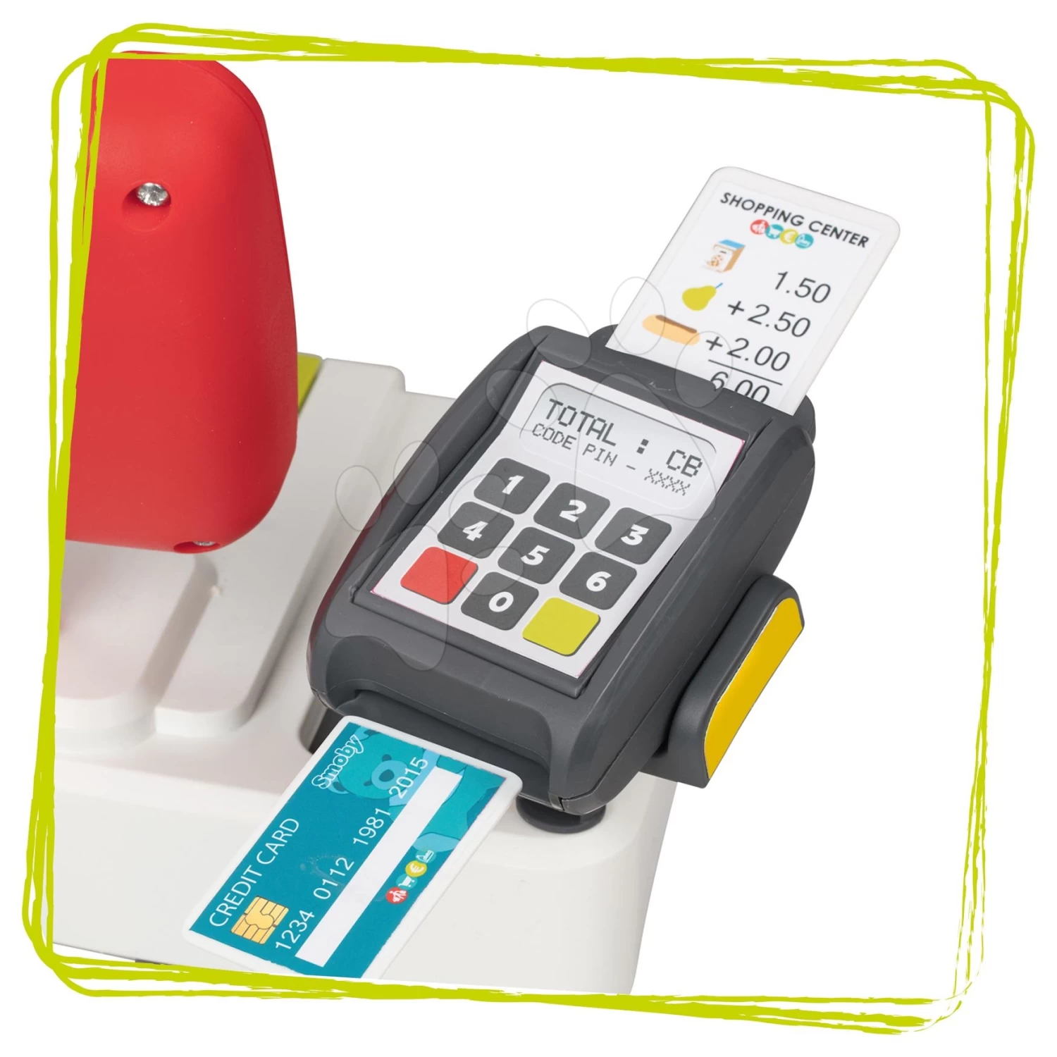 Set Spielküche Mit Sounds Cherry Kitchen Green Smoby Mit Elektronischem Supermarkt Und Einkaufswagen 19 Set Spielküche Mit Sounds Cherry Kitchen Green Smoby Mit Elektronischem Supermarkt Und Einkaufswagen – Bild 19