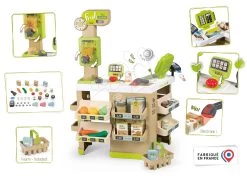 Set Spielhaus Für Die Puppe Large Doll's Play Center Natur D'Amour Baby Nurse Smoby Und Eine Elektronische Küche Mit Einem Bioladen 220376-14 -Smoby 350233 e smoby obchod