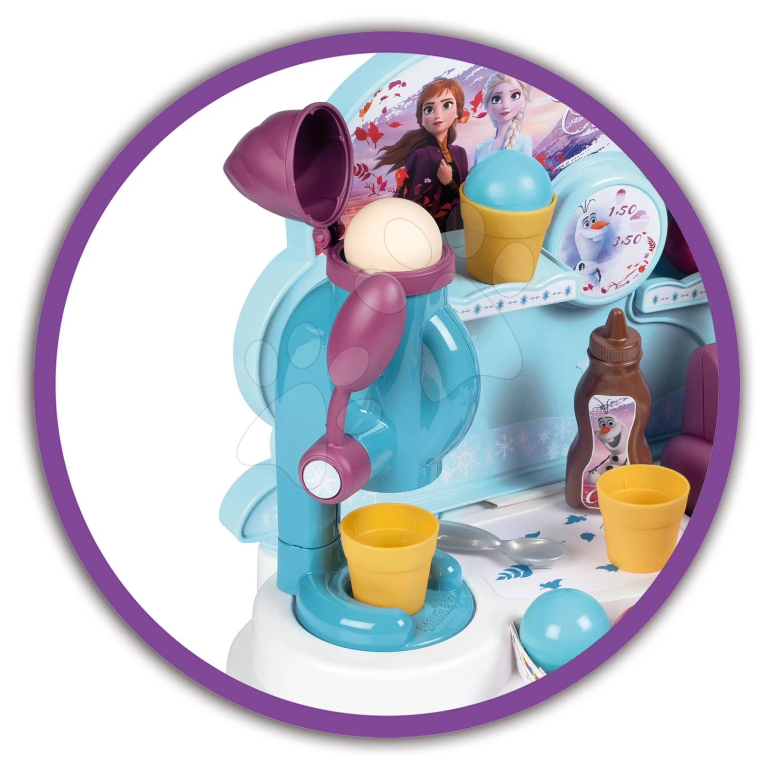 Eisdiele Frozen Ice Cream Factory Smoby 21 Zubehöteilen 4 Eisdiele Frozen Ice Cream Factory Smoby 21 Zubehöteilen – Bild 4