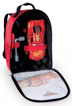 Trettraktor-Set Farmer XL Mit Anhänger Smoby Und Rucksack Mit Werkzeug Cars 3 Mit Faltauto -Smoby 360145 b smoby cars batoh