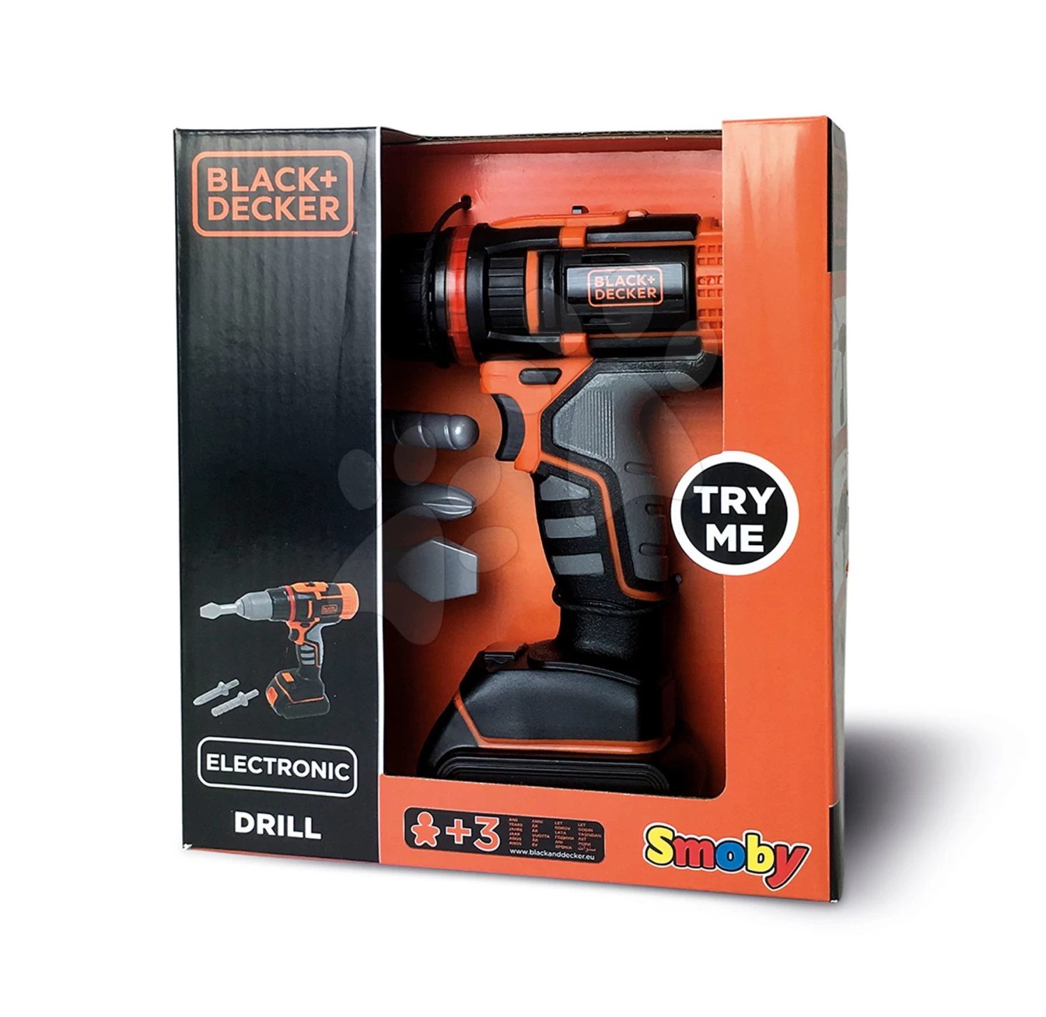 Elektronische Bohrmaschine Black & Decker Smoby Mit Ton Und Licht Und 2 Erweiterungen 2 Elektronische Bohrmaschine Black & Decker Smoby Mit Ton Und Licht Und 2 Erweiterungen – Bild 2