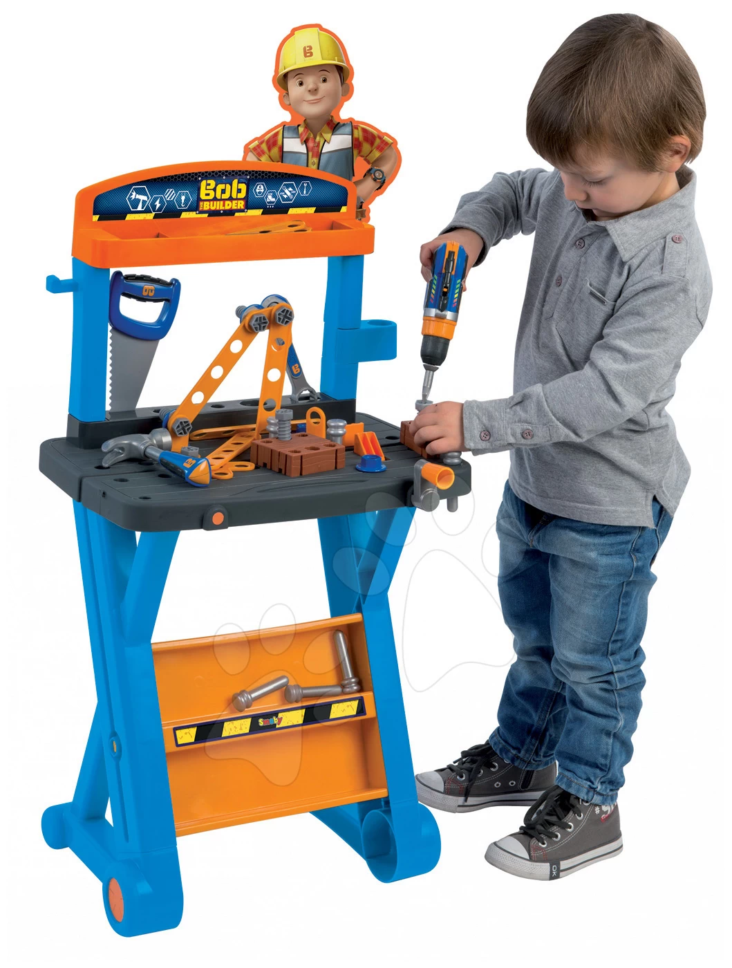 Werkstattbauer Bob Smoby Mit X-Konstruktion 2 Werkstattbauer Bob Smoby Mit X-Konstruktion – Bild 2