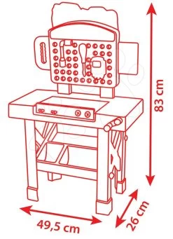 Trettraktor-Set Claas Farmer XL Mit Anhänger Smoby Und Der Werkstattwagen 3 Mit Faltwagen -Smoby 360310 g smoby stolik