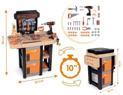 Arbeitstisch Black & Decker Open Bricolo Werkbank Smoby Faltbar Mit 37 Teiligem Zubehör 18 Arbeitstisch Black & Decker Open Bricolo Werkbank Smoby Faltbar Mit 37 Teiligem Zubehör -Smoby 360315 d smoby pracovny stol
