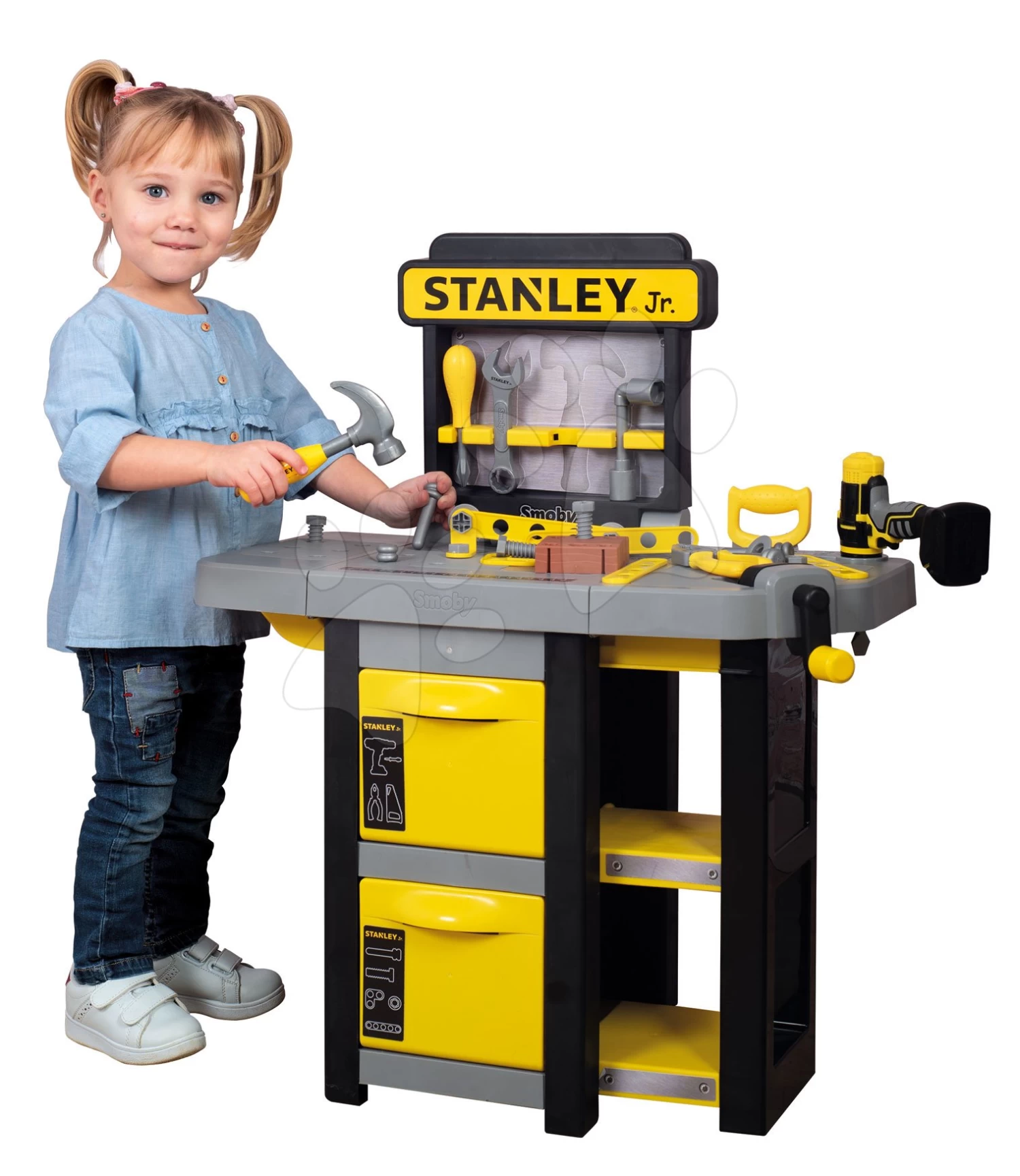 Arbeit Faltwerkstatt Stanley Open Bricolo Smoby Mit 37 Teiligem Zubehör 1 Arbeit Faltwerkstatt Stanley Open Bricolo Smoby Mit 37 Teiligem Zubehör