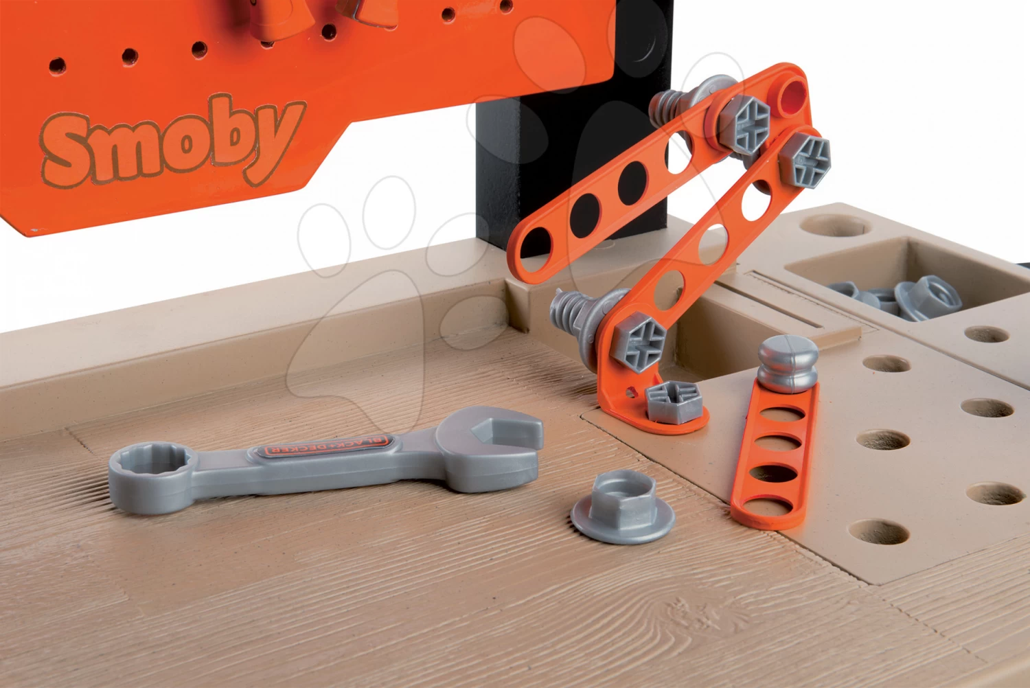 Werkstattset Black + Decker Smoby Mit Bohrer Und Holz-Magnettafel Doppelseitig 4 Werkstattset Black + Decker Smoby Mit Bohrer Und Holz-Magnettafel Doppelseitig – Bild 4