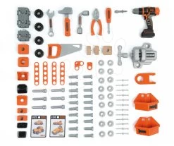 Werkstattset Black + Decker Smoby Mit Bohrmaschine Und Elektronischer Kettensäge 21 Werkstattset Black + Decker Smoby Mit Bohrmaschine Und Elektronischer Kettensäge -Smoby 360702 c smoby pracovna dielna 18