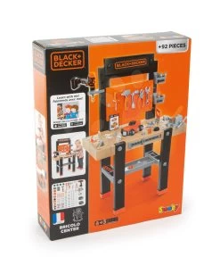Black + Decker Smoby-Workshop Elektronisch Mit Bohrmaschine Klappbarem Auto Und 95 Zubehör 34 Black + Decker Smoby-Workshop Elektronisch Mit Bohrmaschine Klappbarem Auto Und 95 Zubehör -Smoby 360702 k smoby pracovna dielna