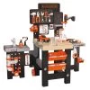 Dreiflügeliger Schreibtisch Black&Decker Mega Center Smoby Maschinenbau, Instalierung, Lackerei Und Zimmerei 100 Zubehör 103 Cm Höhe SM360726W