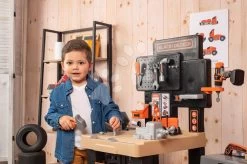 Set Spielhaus Für Die Puppe Large Doll's Play Center Natur D'Amour Baby Nurse Smoby Und Ein Arbeitstisch - Dreiflügelig - Mit Einem Zusammenklappbaren Spielzeugauto 220376-17 -Smoby 360726 i smoby dielna 2