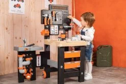 Dreiflügeliger Schreibtisch Black&Decker Mega Center Smoby Maschinenbau, Instalierung, Lackerei Und Zimmerei 100 Zubehör 103 Cm Höhe -Smoby 360726 l smoby dielna 1