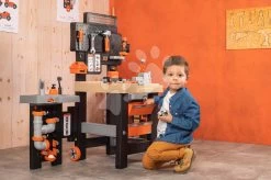 Dreiflügeliger Schreibtisch Black&Decker Mega Center Smoby Maschinenbau, Instalierung, Lackerei Und Zimmerei 100 Zubehör 103 Cm Höhe -Smoby 360726 m smoby dielna 1