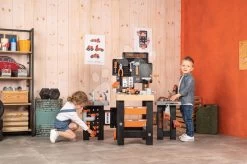 Set Spielhaus Für Die Puppe Large Doll's Play Center Natur D'Amour Baby Nurse Smoby Und Ein Arbeitstisch - Dreiflügelig - Mit Einem Zusammenklappbaren Spielzeugauto 220376-17 -Smoby 360726 r smoby dielna 2