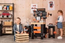 Dreiflügeliger Schreibtisch Black&Decker Mega Center Smoby Maschinenbau, Instalierung, Lackerei Und Zimmerei 100 Zubehör 103 Cm Höhe -Smoby 360726 s smoby dielna 1