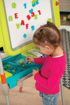 Werkstattset Black + Decker Smoby Mit Bohrer Und Magnetischer Doppelseitiger Tafel Verstellbar Mit Schrank -Smoby 410205 i smoby tabula 2