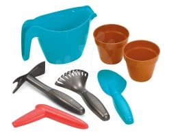 Trettraktor-Set Claas Farmer XL Frog Smoby Mit Anhänger Und Eimer Mit Eimerset Castle -Smoby 4490 b ecoiffier auto