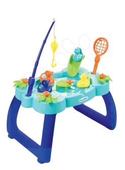 Set Rutsche Toboggan XS Blau Smoby Und Eine Wasserbahn Mit Einer Angelrute -Smoby 4610 b ecoiffier vodny stolik 1