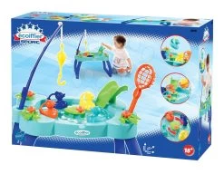 Set Rutsche Toboggan XS Blau Smoby Und Eine Wasserbahn Mit Einer Angelrute -Smoby 4610 i ecoiffier vodny stolik 1