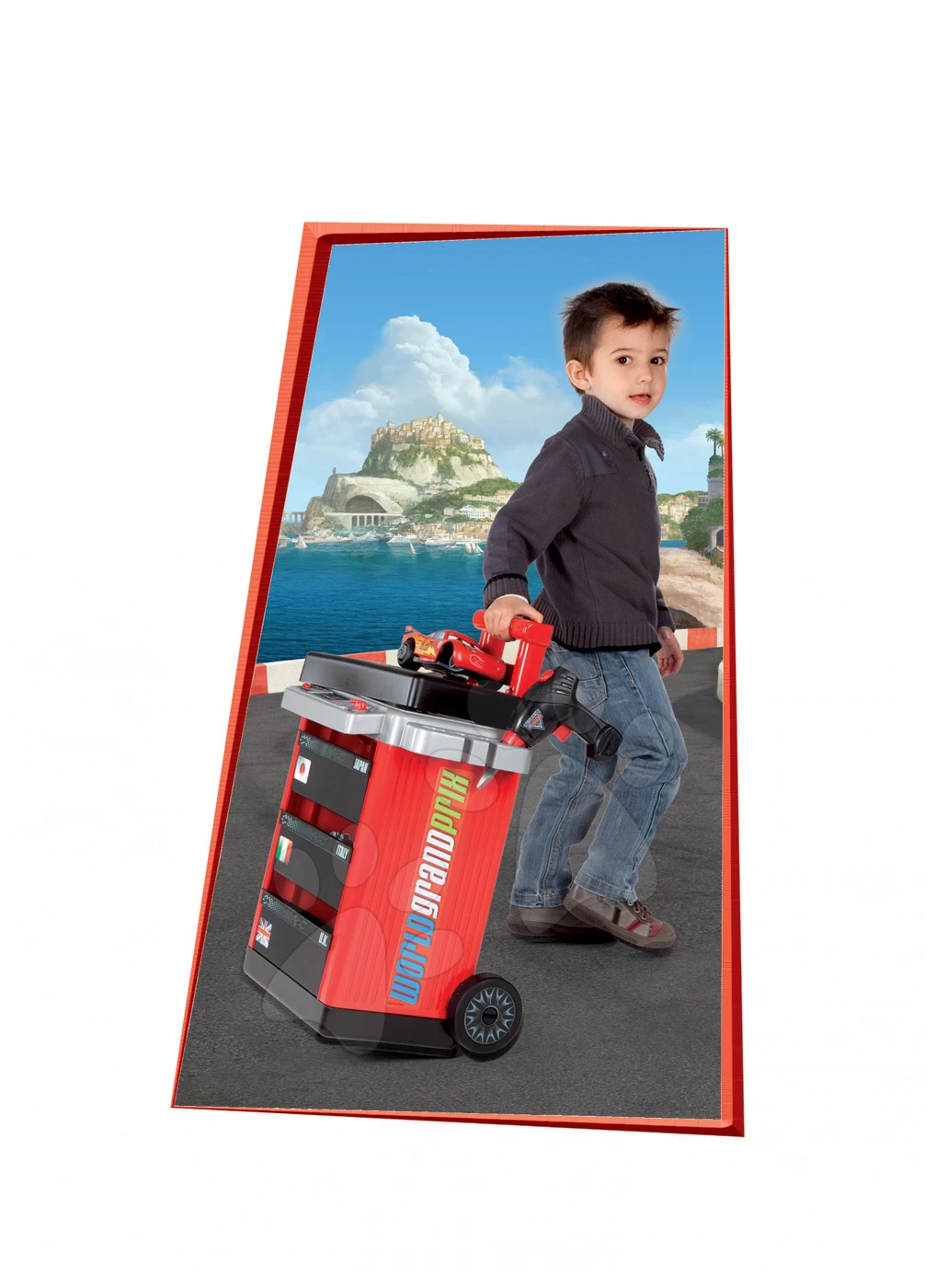 Arbeitswagen Autos 2 Pit Stop Smoby Mit Mechanischer Bohrmaschine, McQueen-Auto Und 25 Zubehörteilen 5 Arbeitswagen Autos 2 Pit Stop Smoby Mit Mechanischer Bohrmaschine, McQueen-Auto Und 25 Zubehörteilen – Bild 5