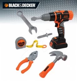 Arbeitsgeräte Black & Decker Smoby In Der Tasche Mit Mechanischer Bohrmaschine 6 Stück -Smoby 500281 c smoby pracovne naradie 1