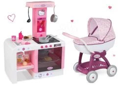 Set Puppenwagen Mascha Und Bär Smoby Und Küche Hello Kitty Cheftronic Mit Sounds Ab 18 Monaten -Smoby 523134set 4 smoby set 2