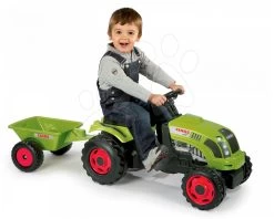 Trettraktor Claas GM Smoby Mit Grünem Anhänger -Smoby 710107 b smoby traktor
