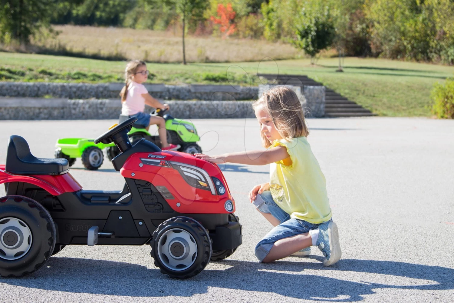 Trettraktor-Set Farmer XL Mit Anhänger Smoby Und Werkstatt Cars 3 Mit Klappwagen Aktion 18 Trettraktor-Set Farmer XL Mit Anhänger Smoby Und Werkstatt Cars 3 Mit Klappwagen Aktion – Bild 18