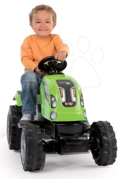 Trettraktor Farmer XL Smoby Mit Hellgrünem Anhänger 19 Trettraktor Farmer XL Smoby Mit Hellgrünem Anhänger -Smoby 710111 b smoby traktor
