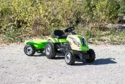 Trettraktor Farmer XL Smoby Mit Hellgrünem Anhänger 21 Trettraktor Farmer XL Smoby Mit Hellgrünem Anhänger -Smoby 710111 l smoby traktor