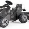 Farmer XL Schwarz Traktor+Anhänger Smoby Einachstraktor Und Anhänger Schwarz Mit Verstellbarem Sitz Und Sound 142 Cm SM710131