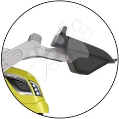 Farmer Max Green Tractor+Trailer Smoby Trettraktor Mit Lader Und Anhänger Grün Mit Verstellbarem Sitz Und Sound 169 Cm SM710132