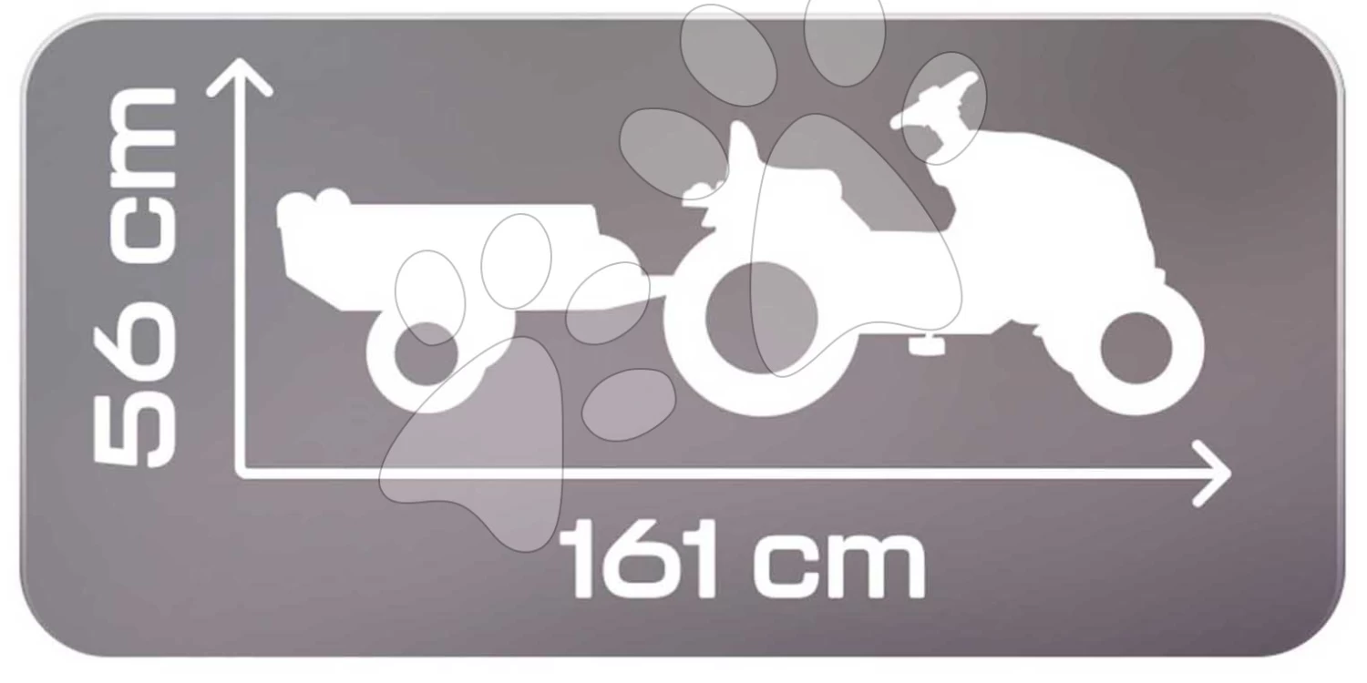 Tretttraktor Und Anhänger Stronger XXL Tractor+Trailer Smoby Mit Verstellbarem Sitz Und Lenkradsound 161 Cm SM710202 6 Tretttraktor Und Anhänger Stronger XXL Tractor+Trailer Smoby Mit Verstellbarem Sitz Und Lenkradsound 161 Cm SM710202 – Bild 6