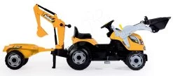 Traktor Mit Bagger Und Lader Builder Max Smoby Mit Skilift Zum Tretten -Smoby 710301 d smoby traktor