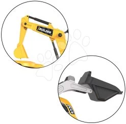 Trettraktor Mit Lader Und Bagger Builder Max Tractor+Trailer Smoby Mit Verstellbarem Sitz Und Ton 182 Cm -Smoby 710304 c smoby traktor