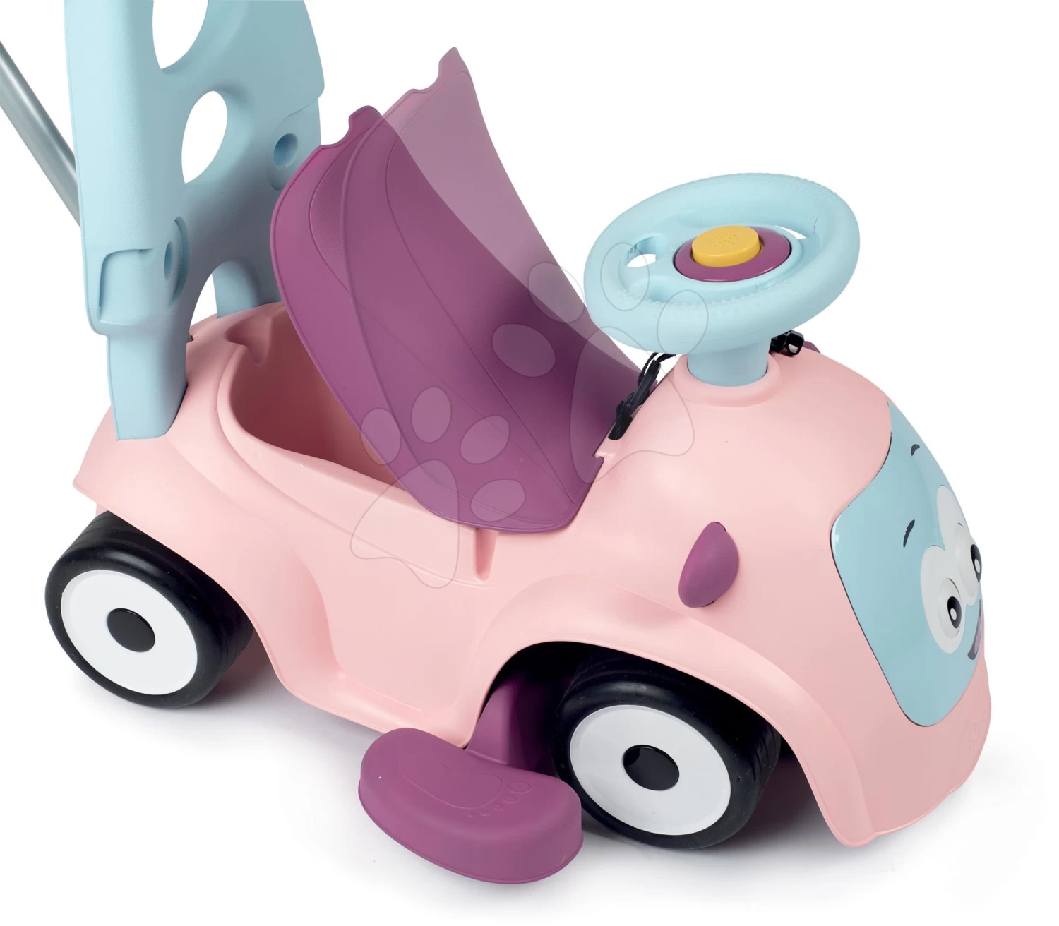 Rutscher-Set Erweiterbar Mit Sound Maestro Ride-On Pink 3in1 Smoby Mit Weichem Textilbezug Und Schaukel 5 Rutscher-Set Erweiterbar Mit Sound Maestro Ride-On Pink 3in1 Smoby Mit Weichem Textilbezug Und Schaukel – Bild 5