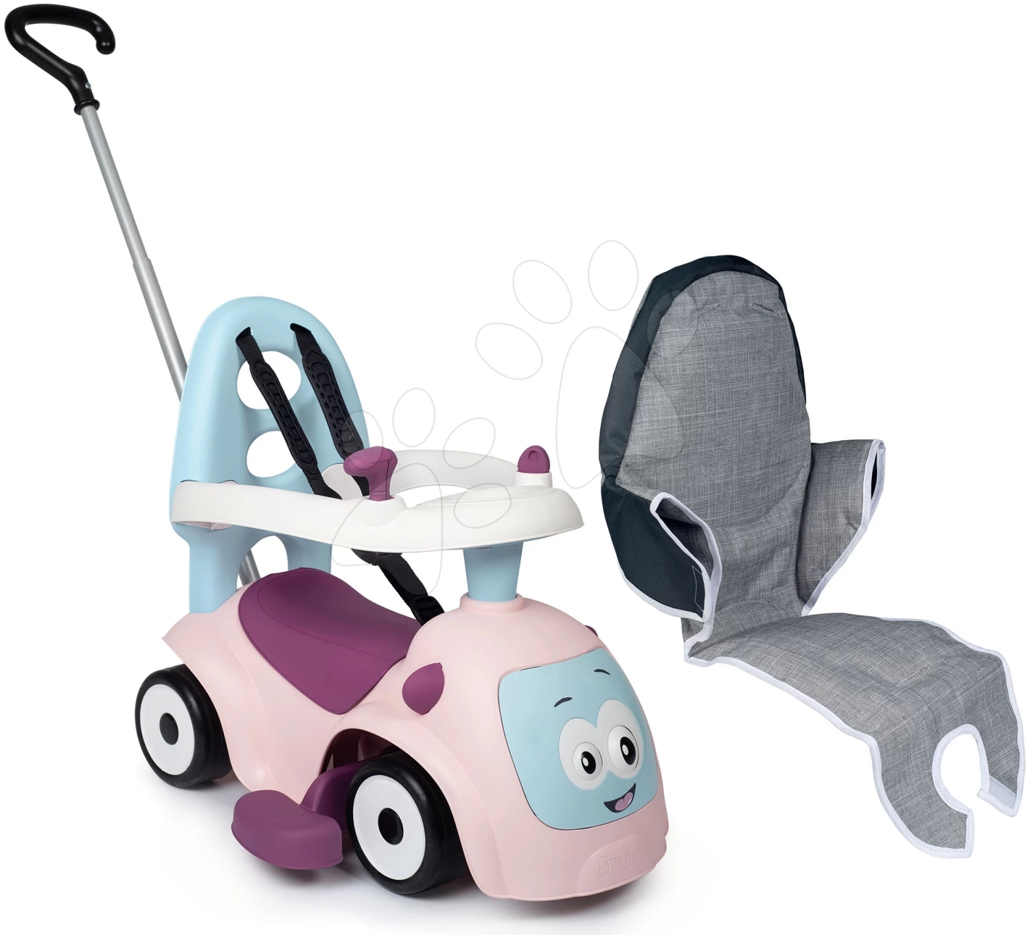 Rutscher-Set Erweiterbar Mit Sound Maestro Ride-On Pink 3in1 Smoby Mit Weichem Textilbezug 2 Rutscher-Set Erweiterbar Mit Sound Maestro Ride-On Pink 3in1 Smoby Mit Weichem Textilbezug – Bild 2