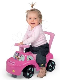 Set Lauflernhilfe Trott Cotoons 2v1 Smoby Grün Mit Würfeln, Licht Und Melodie Und Rutschfahrzeug Minnie Mit Rückenlehne -Smoby 720516 c smoby odrazadlo