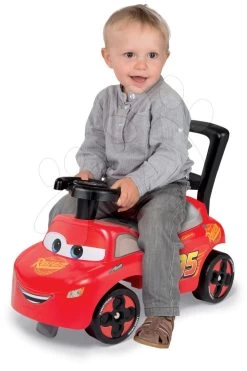 Rutschauto Und Gehehilfe Auto Cars Disney Smoby Mit Stauraum Und Rückenlehne Rot Ab 10 Monaten