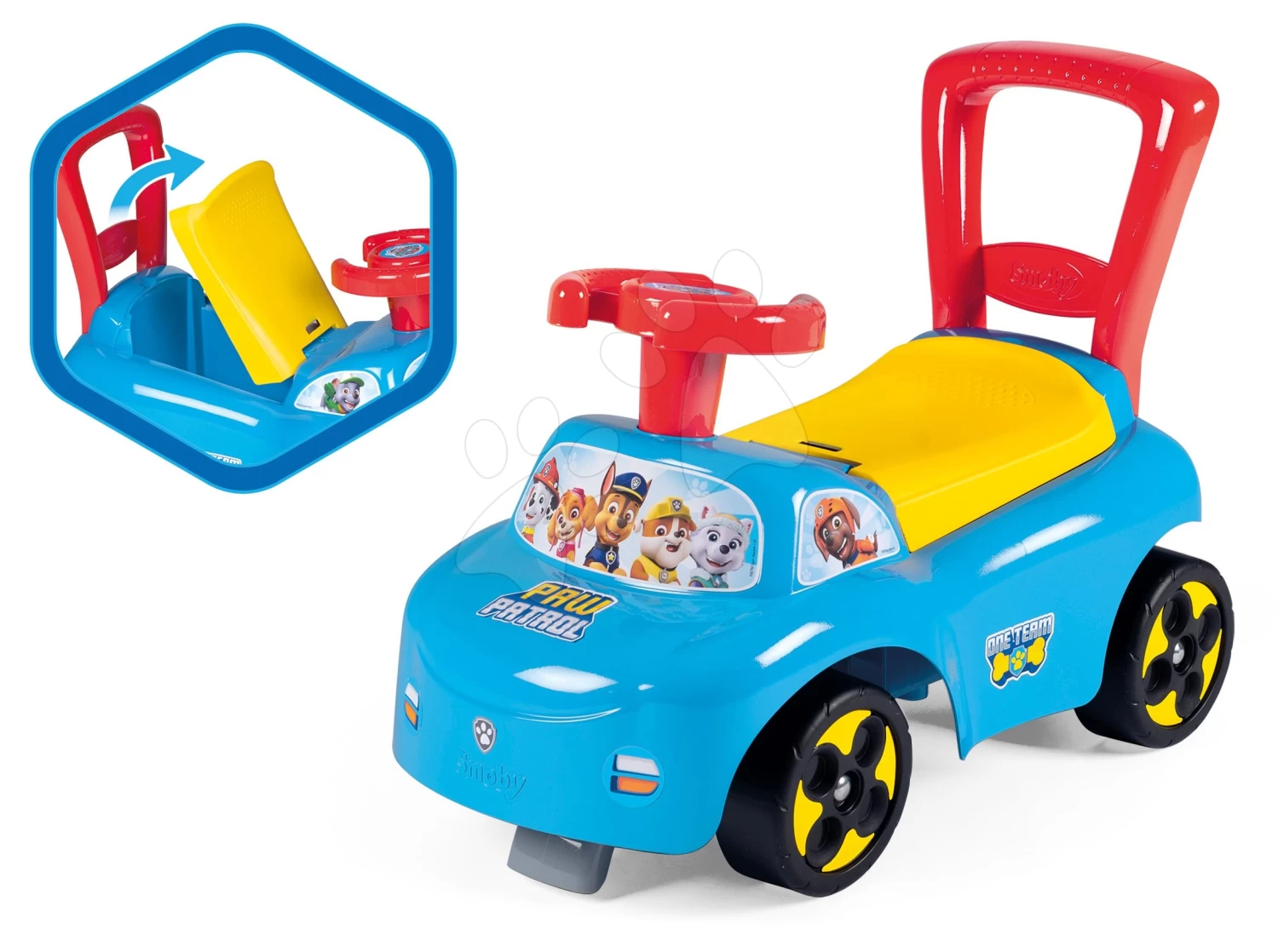 Rutschfahrzeug Und Lauflernhilfe Paw Patrol Smoby Mit Rückenlehne Und Stauraum Ab 10 Monaten 4 Rutschfahrzeug Und Lauflernhilfe Paw Patrol Smoby Mit Rückenlehne Und Stauraum Ab 10 Monaten – Bild 4