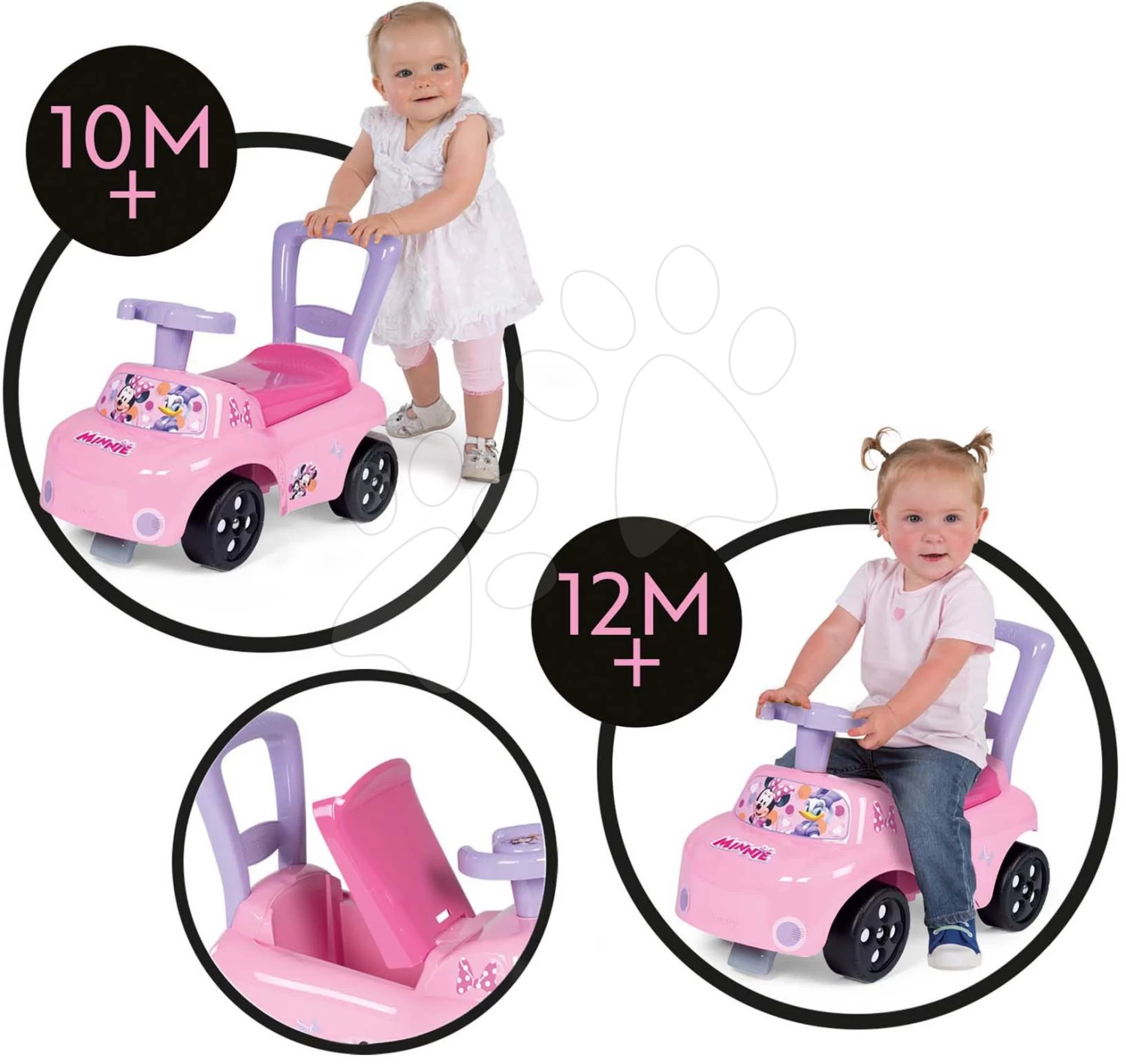 Rutschauto Und Lauflernhilfe Minnie Auto Ride-On Disney Smoby Mit Rückenlehne Und Stauraum Ab 10 Monaten54*27*40 Cm SM720532 1 Rutschauto Und Lauflernhilfe Minnie Auto Ride-On Disney Smoby Mit Rückenlehne Und Stauraum Ab 10 Monaten54*27*40 Cm SM720532