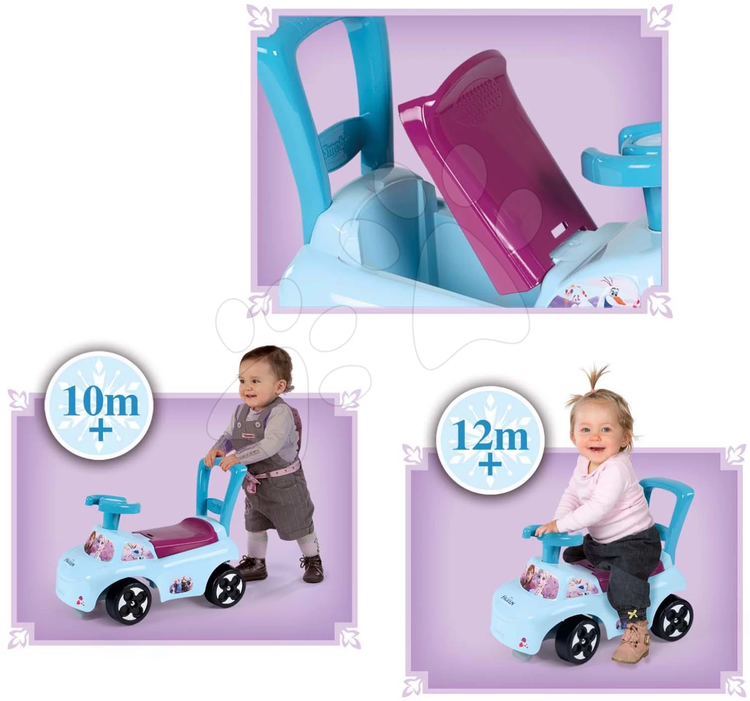 Rutschfahrzeug Und Lauflernhilfe Frozen Auto Ride-On Disney Smoby Mit Rückenlehne Und Stauraumab 10 Monaten SM720533 1 Rutschfahrzeug Und Lauflernhilfe Frozen Auto Ride-On Disney Smoby Mit Rückenlehne Und Stauraumab 10 Monaten SM720533