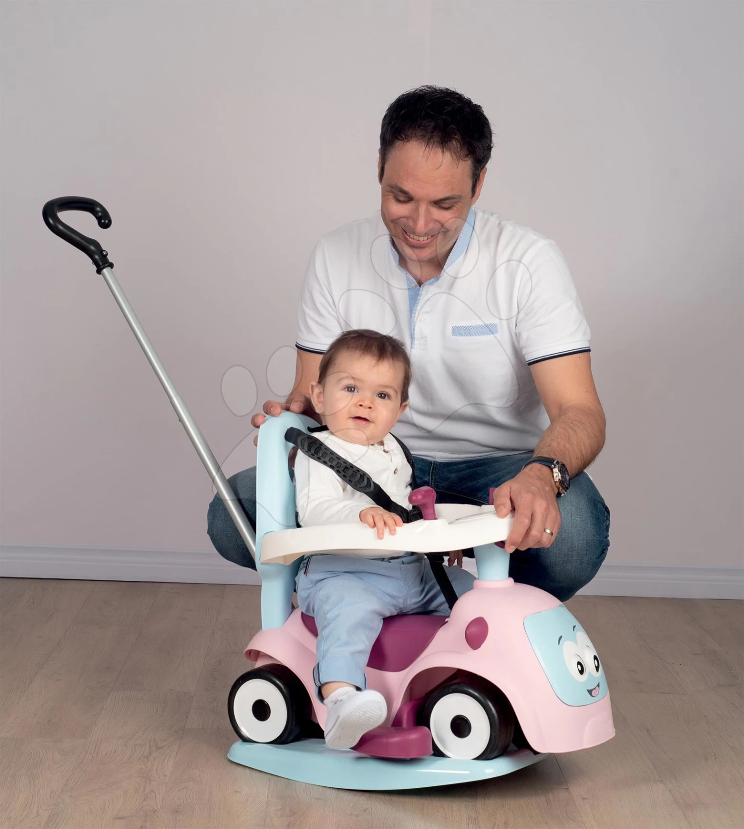 Rutscher-Set Erweiterbar Mit Sound Maestro Ride-On Pink 3in1 Smoby Mit Weichem Textilbezug Und Schaukel 17 Rutscher-Set Erweiterbar Mit Sound Maestro Ride-On Pink 3in1 Smoby Mit Weichem Textilbezug Und Schaukel – Bild 17