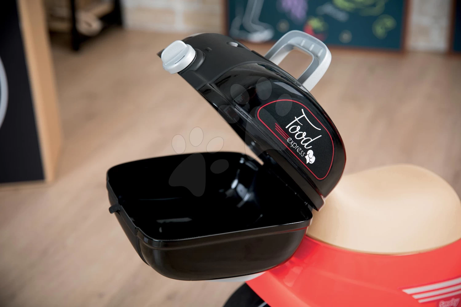 Laufrad Essenslieferung Scooter Ride-On Food Express Smoby Mit Abschließbarem Koffer Und Leisen Gummirädern Ab 18 Monaten 1 Laufrad Essenslieferung Scooter Ride-On Food Express Smoby Mit Abschließbarem Koffer Und Leisen Gummirädern Ab 18 Monaten
