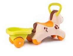 Set Didaktisches Tischlein Cotoons Smoby Mit Ton Und Licht Und Rutschfahrzeug Pony Mit Griff Und Einem Anhänger -Smoby 721500 r smoby pony ride on
