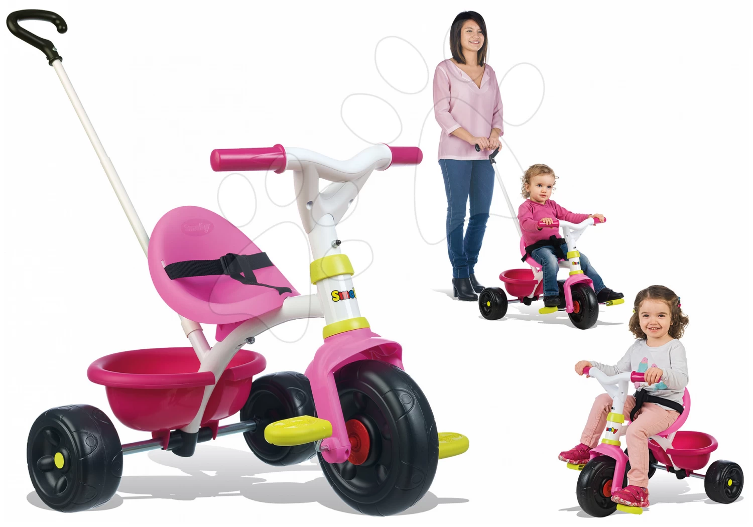 Dreirad Be Fun Pink Smoby Mit Führungsstab Rosa Ab 15 Monaten 4 Dreirad Be Fun Pink Smoby Mit Führungsstab Rosa Ab 15 Monaten – Bild 4