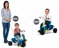 Dreirad Be Fun Blue Smoby Blau-grün Ab 15 Monaten -Smoby 740323 f smoby trojkolka
