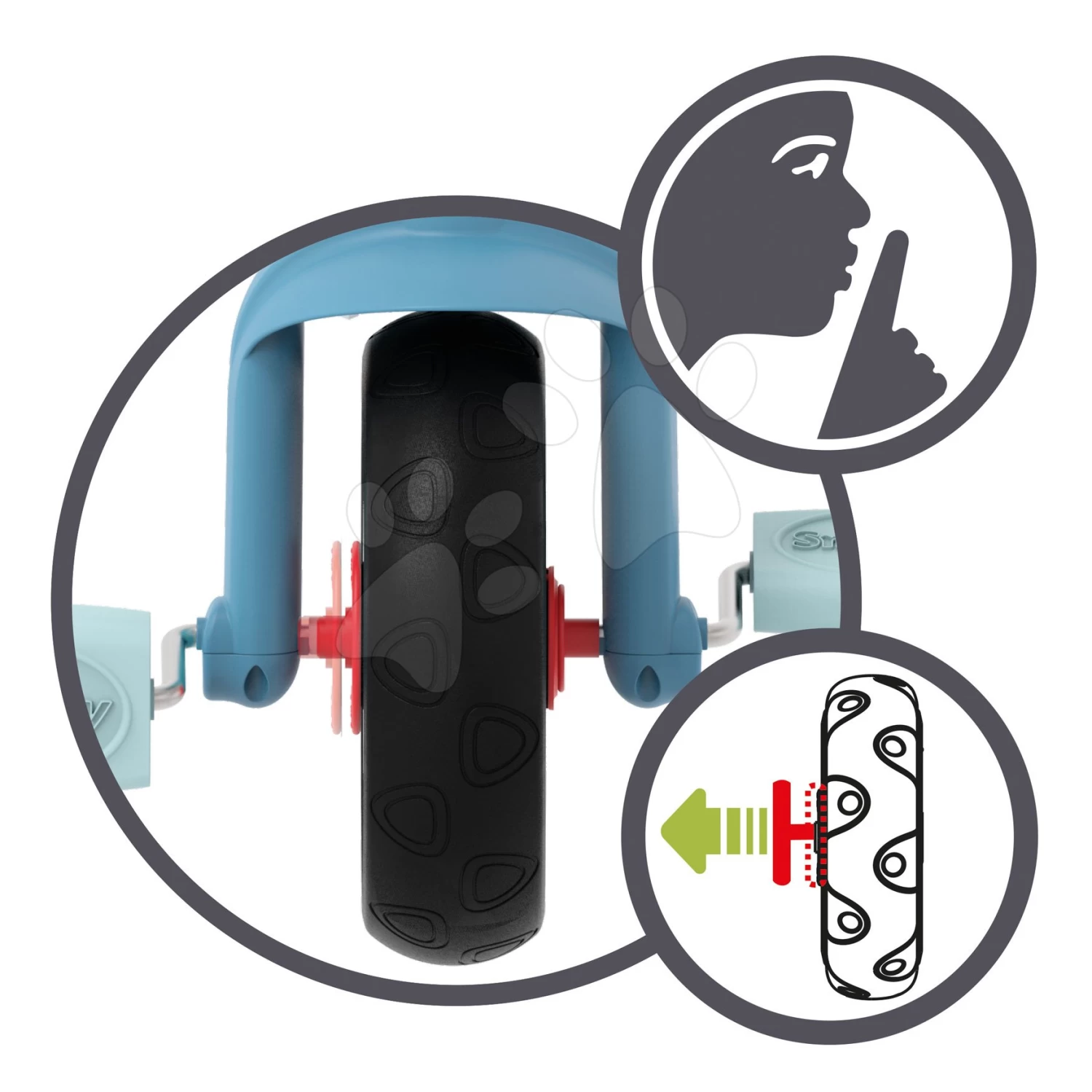 Dreirad Mit Leerlauf Be Move Tricycle Blue Smoby Mit Führungsstab Und EVA-Rädern Blau Ab 15 Monaten 8 Dreirad Mit Leerlauf Be Move Tricycle Blue Smoby Mit Führungsstab Und EVA-Rädern Blau Ab 15 Monaten – Bild 8