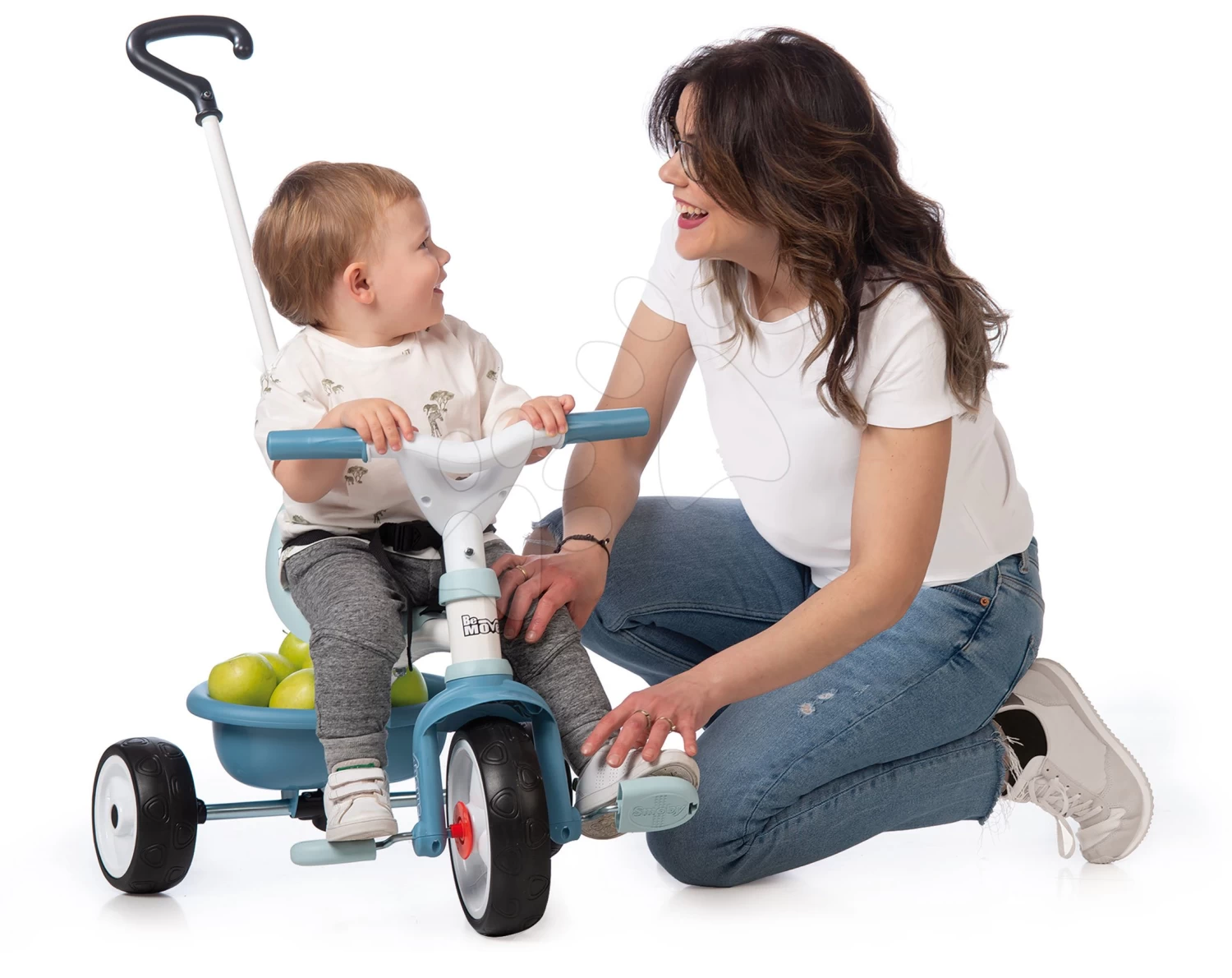 Dreirad Mit Leerlauf Be Move Tricycle Blue Smoby Mit Führungsstab Und EVA-Rädern Blau Ab 15 Monaten 12 Dreirad Mit Leerlauf Be Move Tricycle Blue Smoby Mit Führungsstab Und EVA-Rädern Blau Ab 15 Monaten – Bild 12