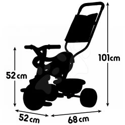 Dreirad Be Fun Confort Rose Smoby Rosa-grün Ab 10 Monaten -Smoby 740405 740406 smoby trojkolka rozmery